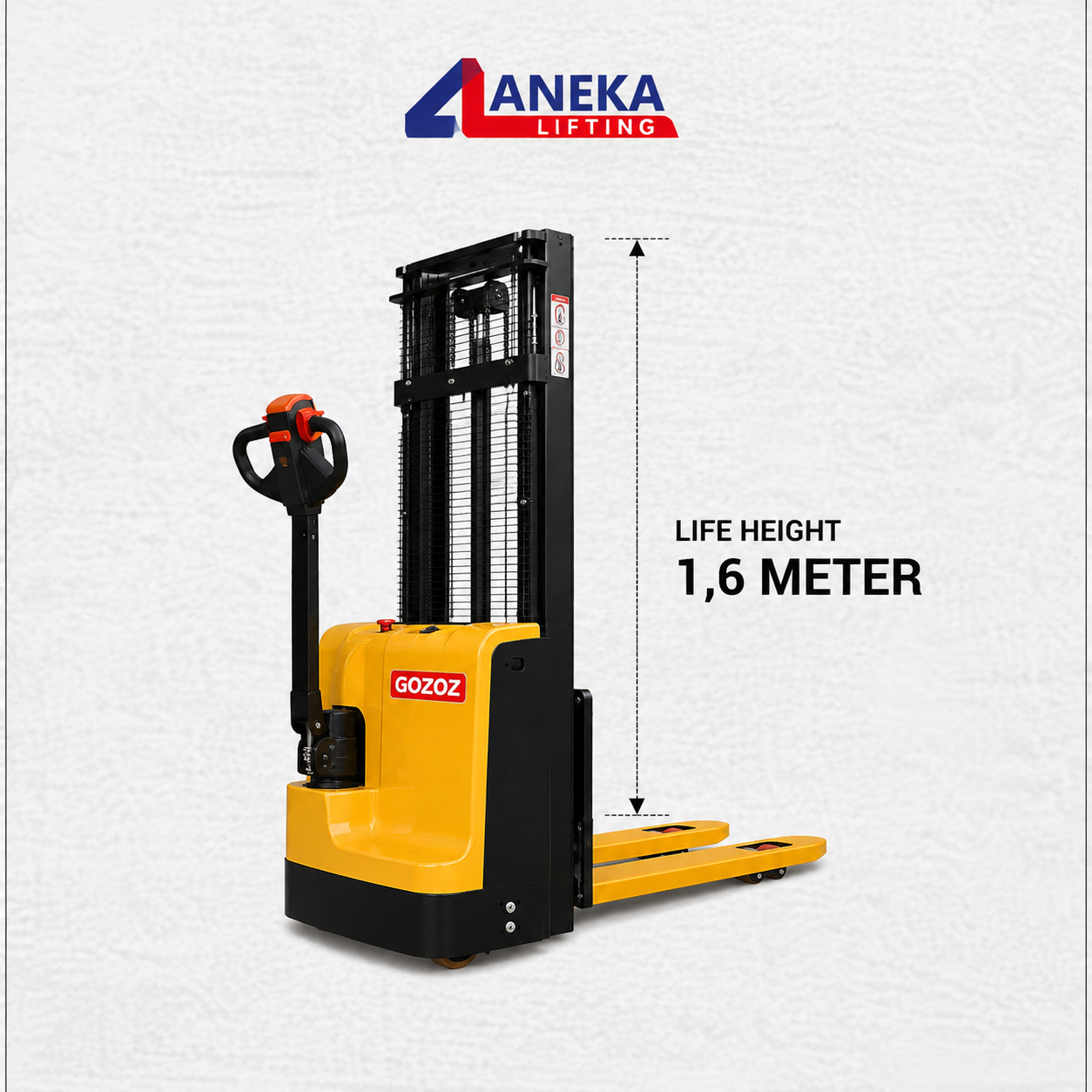 Hand Forklift Electric Lift Height 1,6 Meter