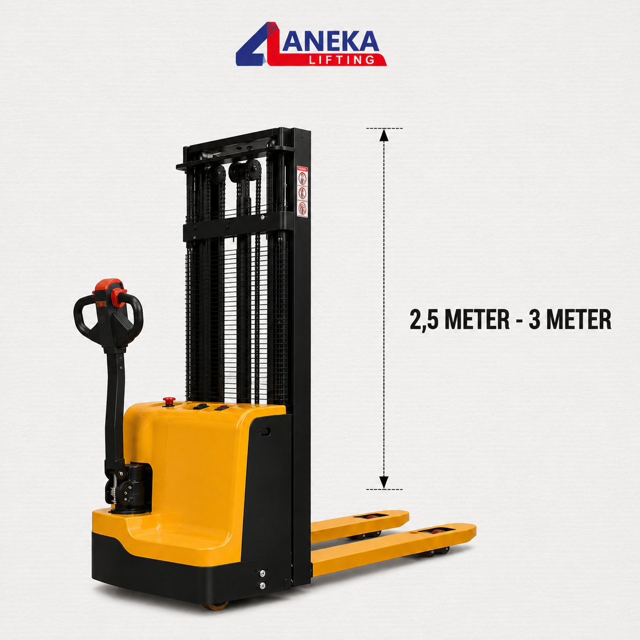 Hand Forklift Electric Lift Height 2,5 Meter - 3 Meter