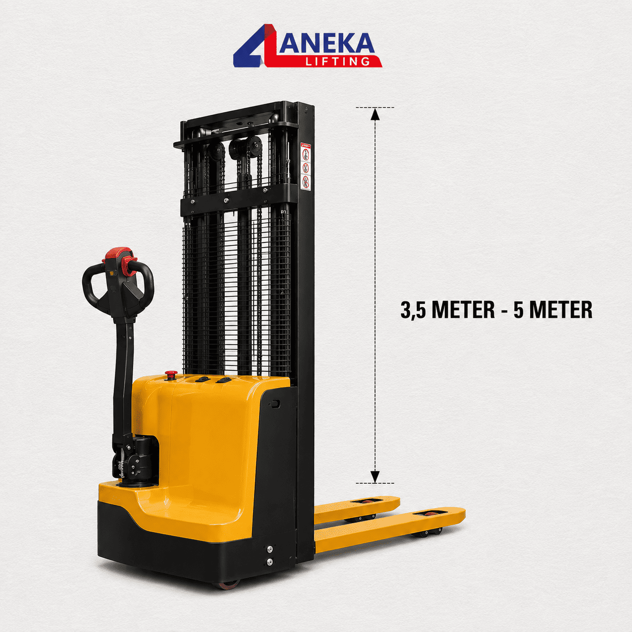 Hand Forklift Electric Lift Height 3,5 Meter - 5 Meter